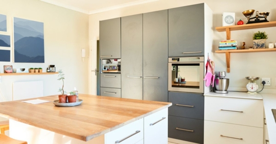 kitchen with full height cabinets